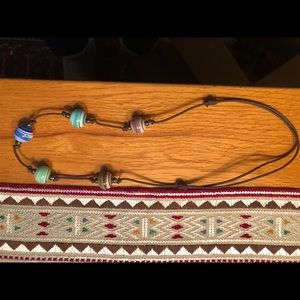 1990’s Adjustable glass bead necklace